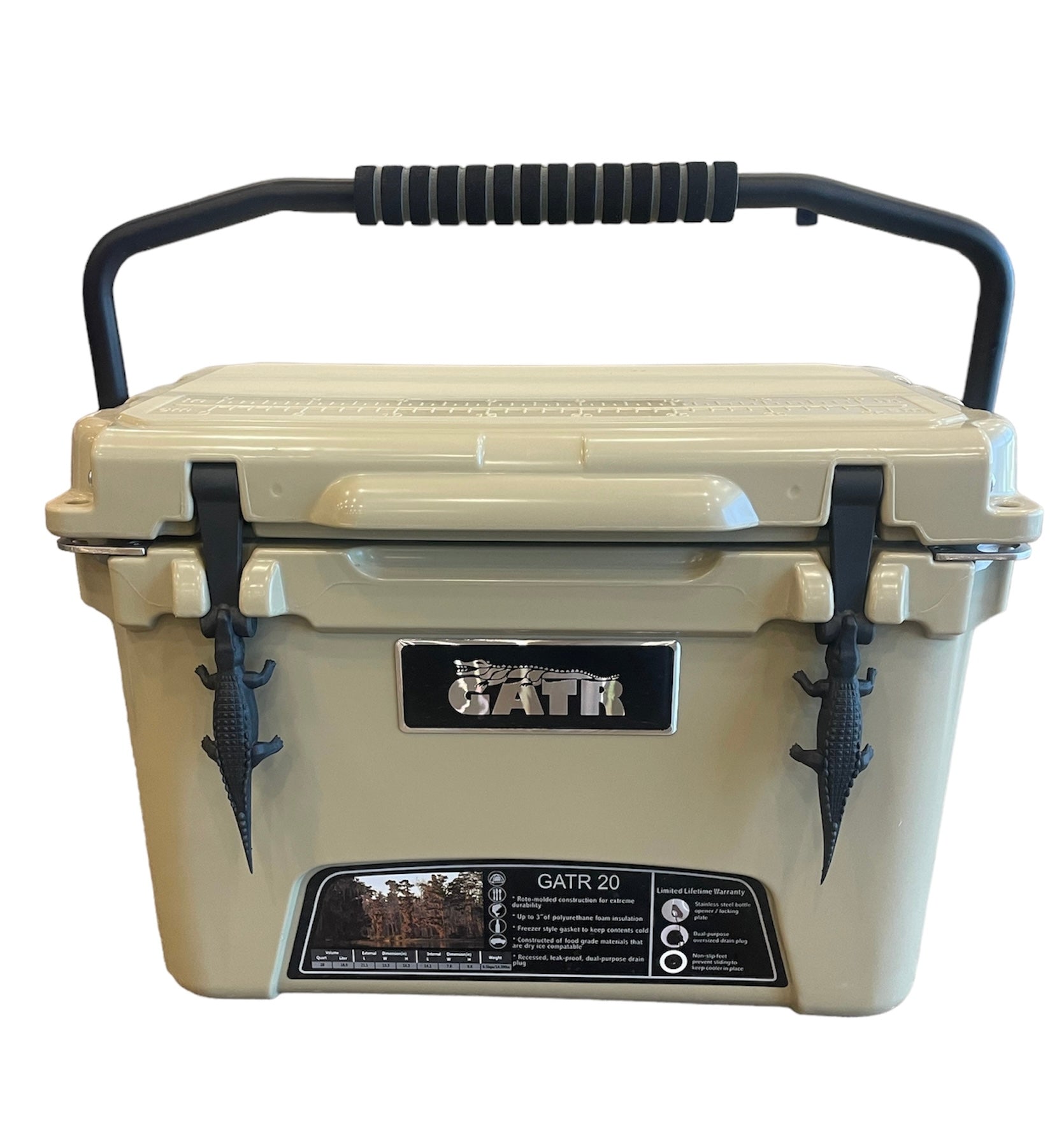 CaterGator CCG20HG Green 20 Qt. Round Rotomolded Extreme Outdoor