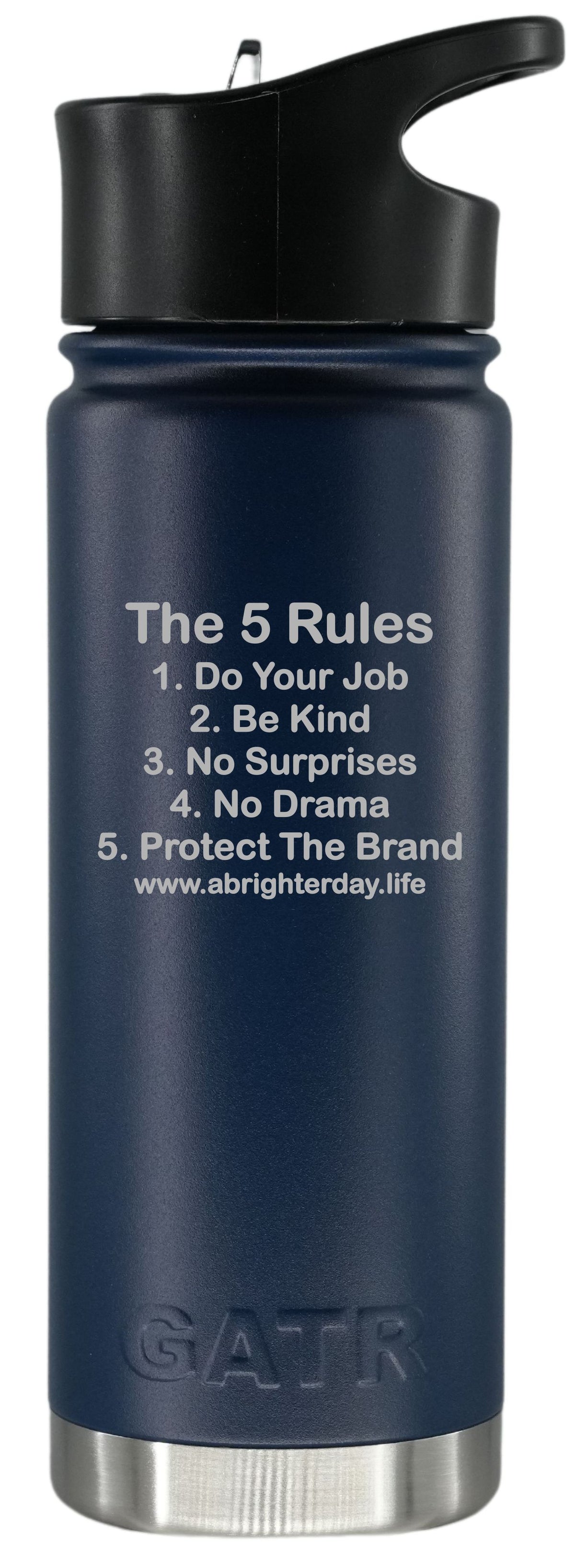 The 5 Rules 18oz Bottle