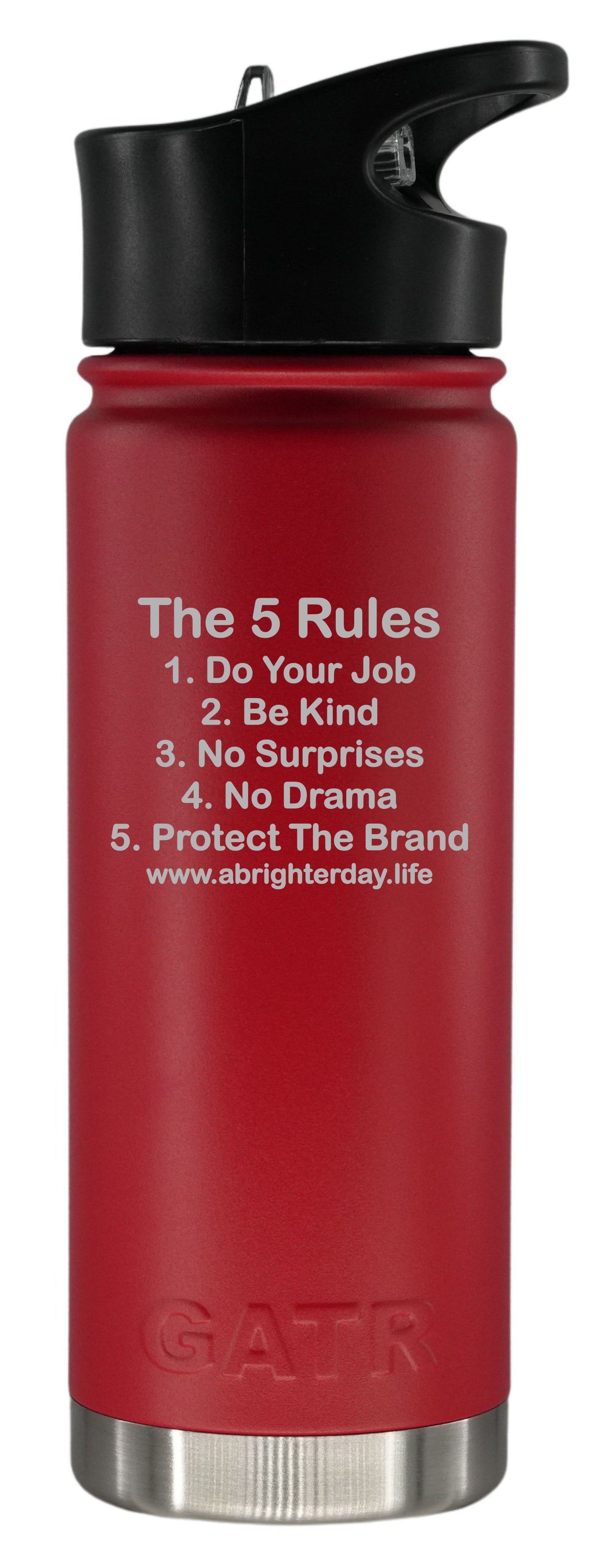 The 5 Rules 18oz Bottle