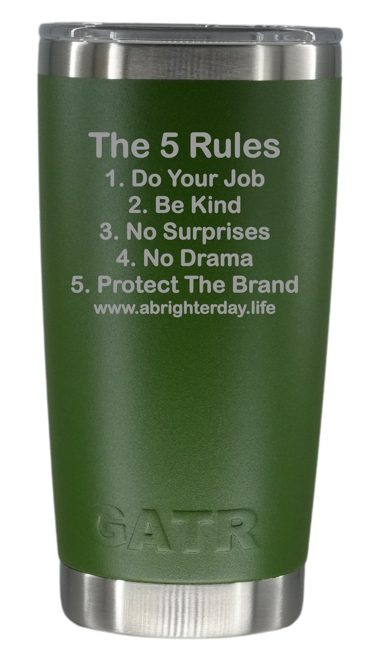 The 5 Rules 20oz Tumbler