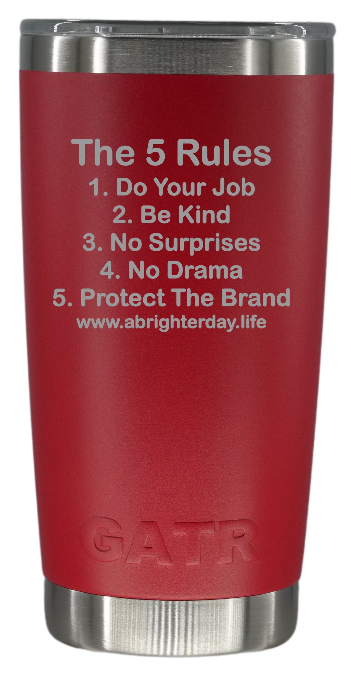 The 5 Rules 20oz Tumbler