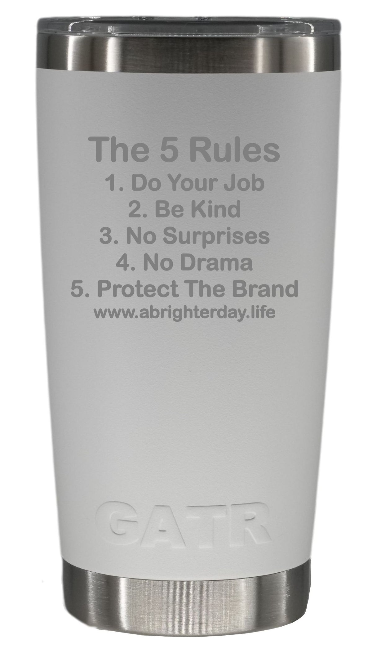 The 5 Rules 20oz Tumbler