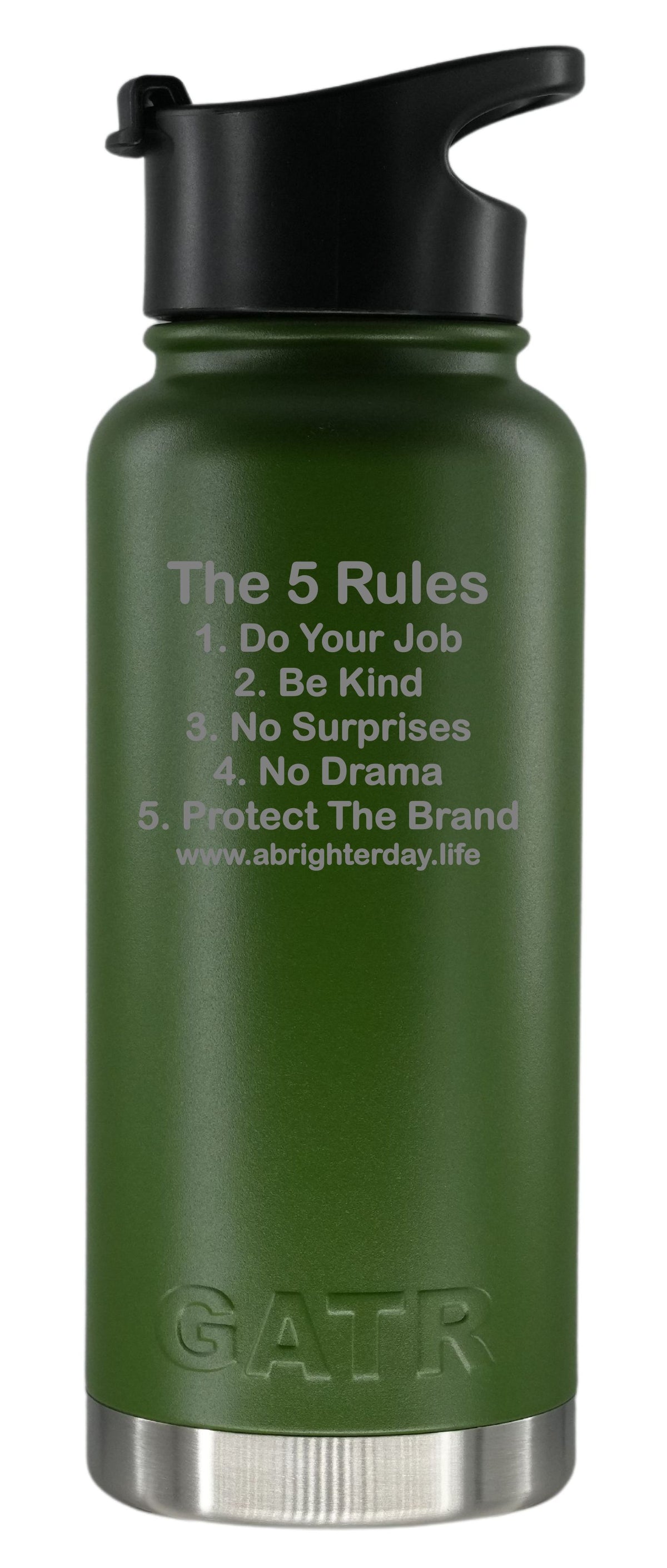 The 5 Rules 32oz Bottle