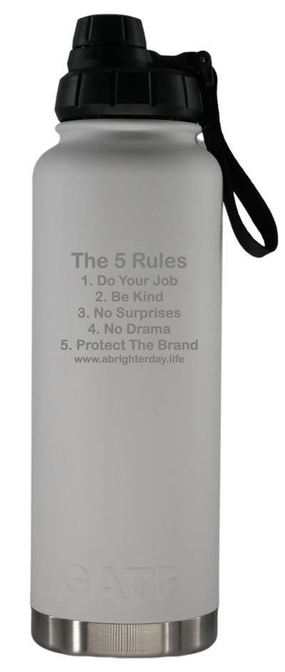 The 5 Rules 40oz Bottle
