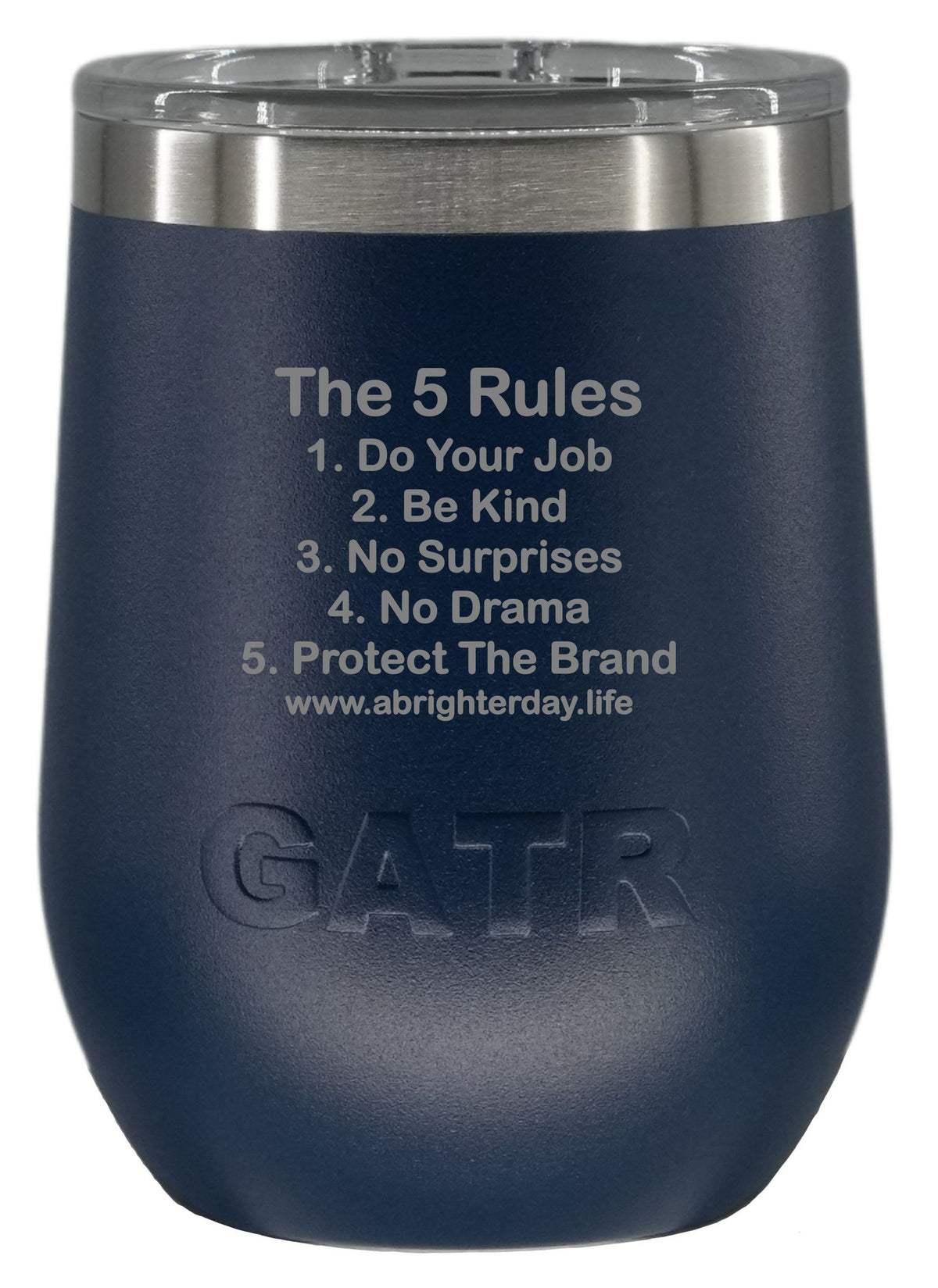 The 5 Rules 10oz Wine Tumbler