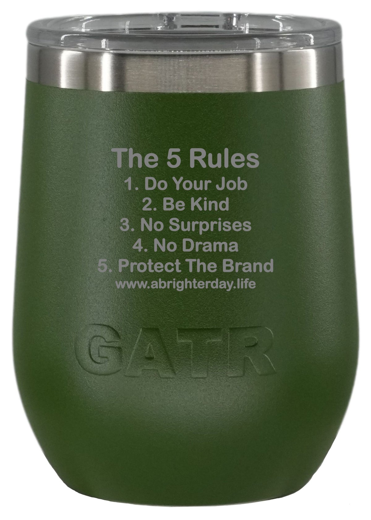 The 5 Rules 10oz Wine Tumbler