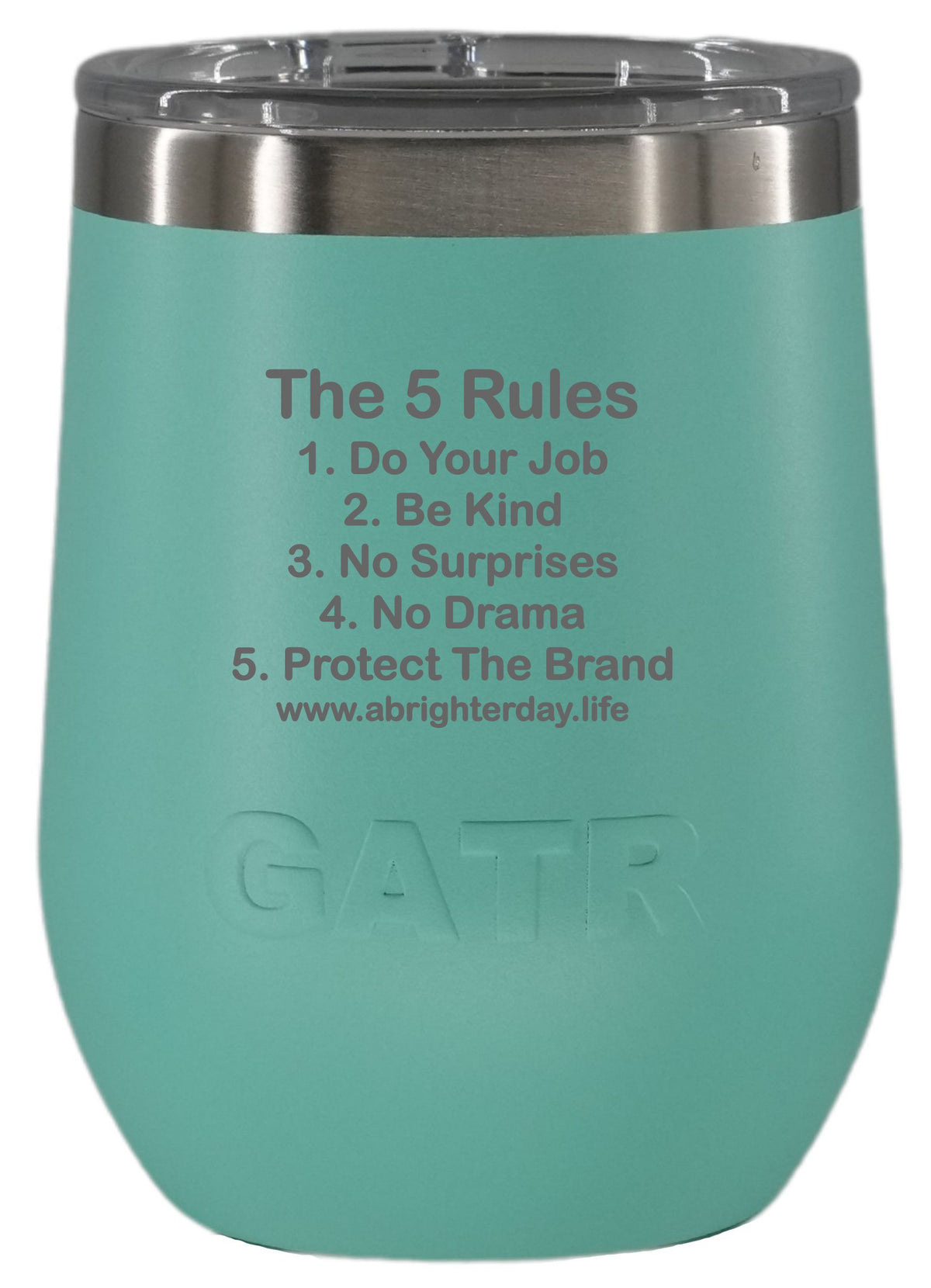 The 5 Rules 10oz Wine Tumbler