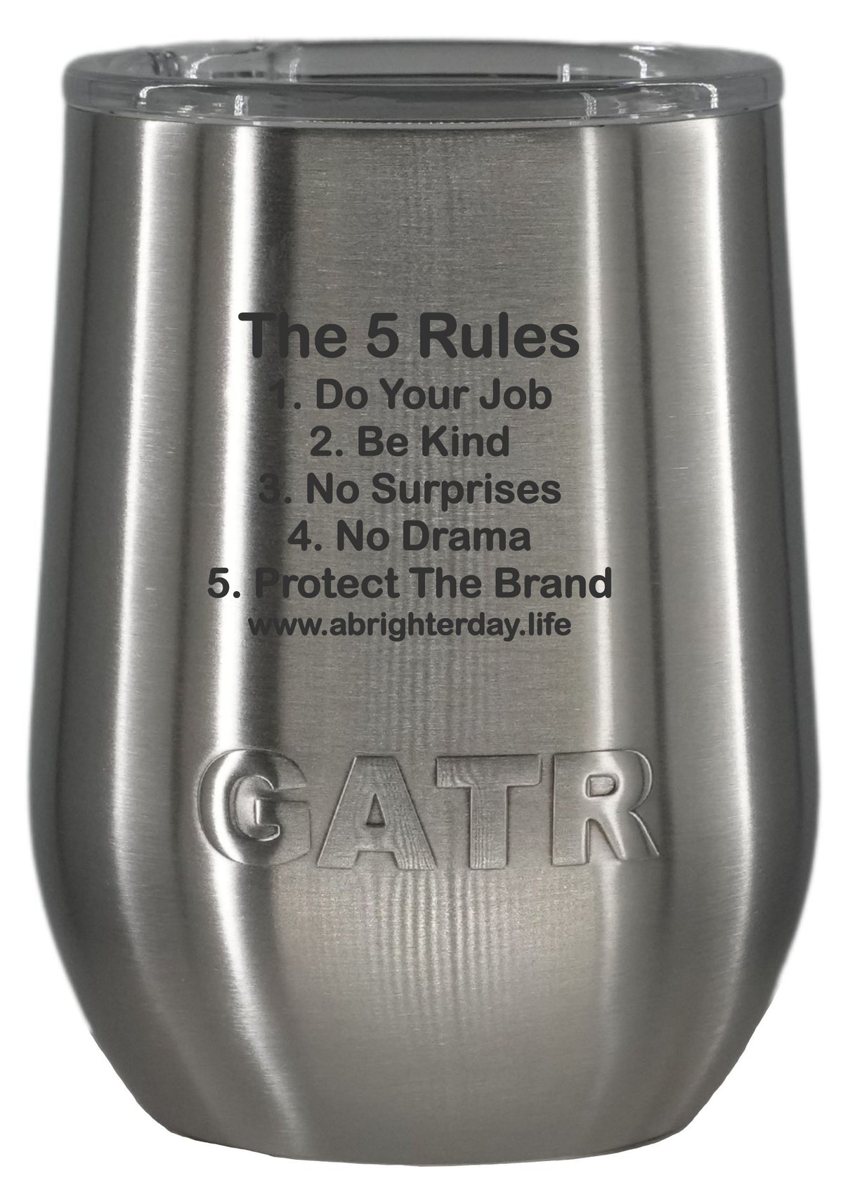 The 5 Rules 10oz Wine Tumbler