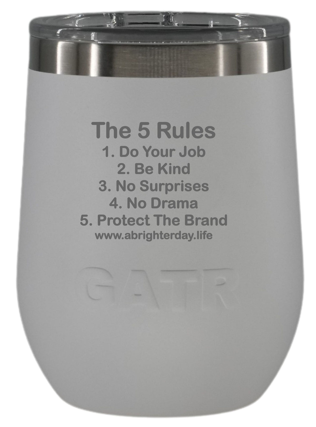 The 5 Rules 10oz Wine Tumbler