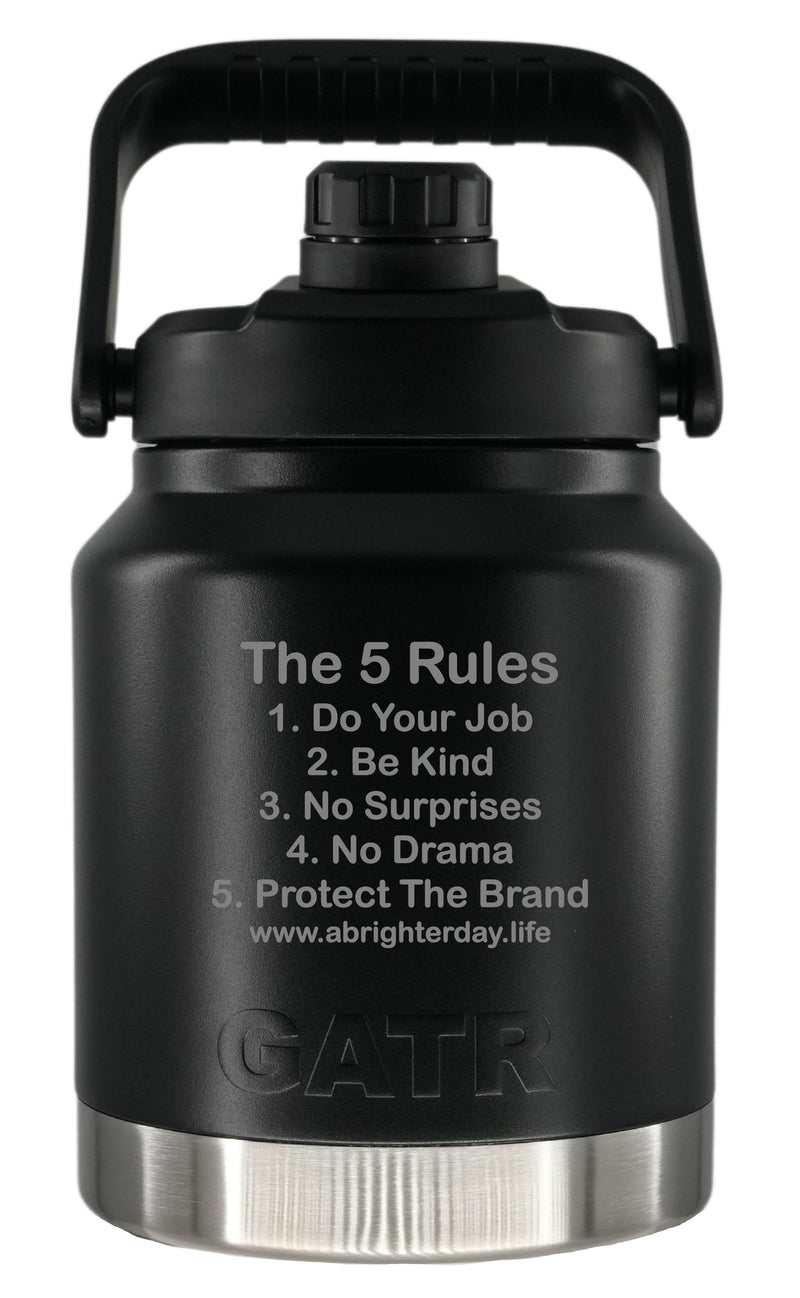 The 5 Rules 84oz Growler