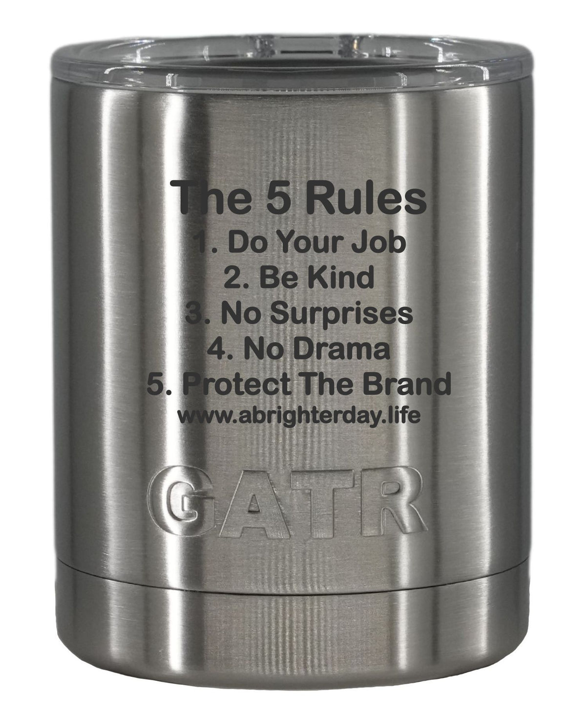 The 5 Rules 10oz Low Ball