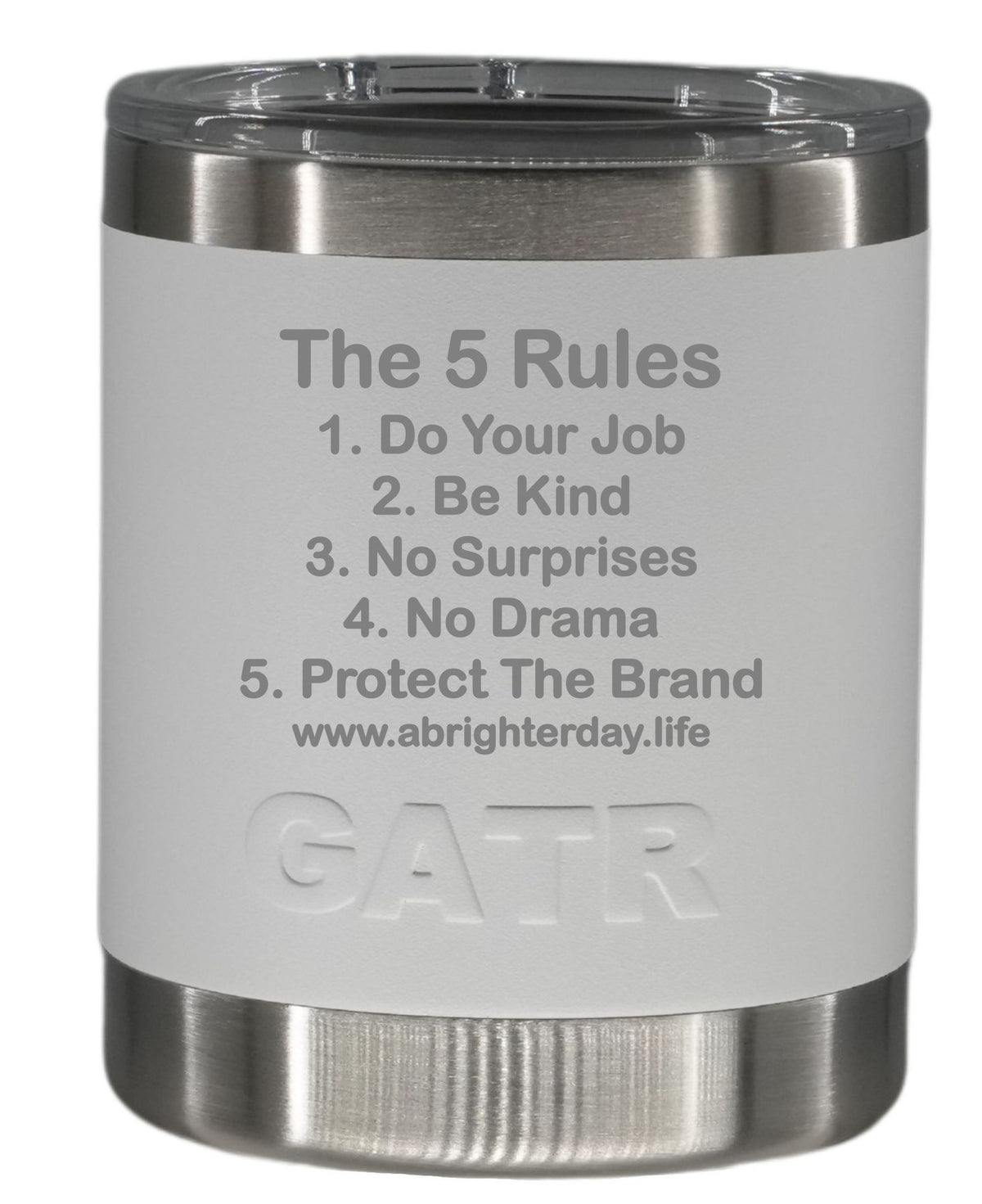 The 5 Rules 10oz Low Ball